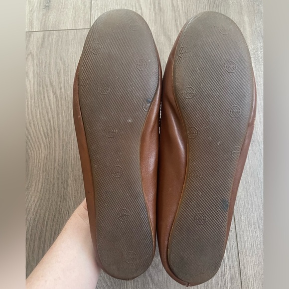 Alaia Brown Leather Flats with Bow size 8 1/2 vintage - Picture 2 of 6
